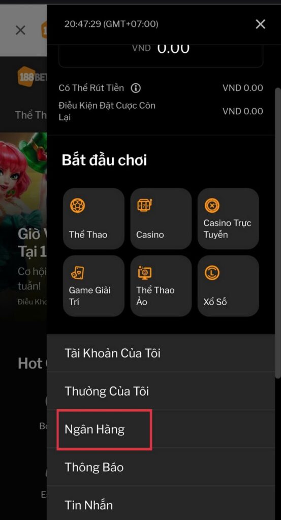 nạp tiền 188BET